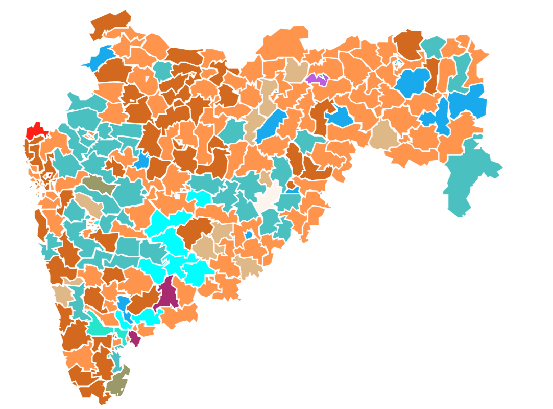 Map of Maharashtra assembly election